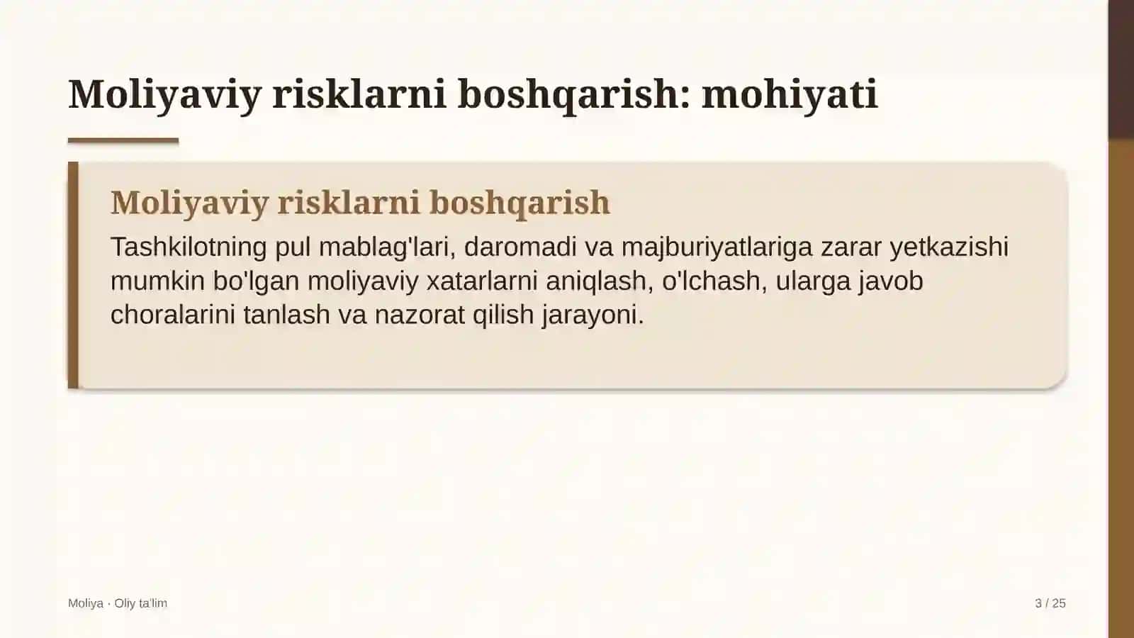 Ulgurji savdoda moliyaviy risklarni boshqarish 3