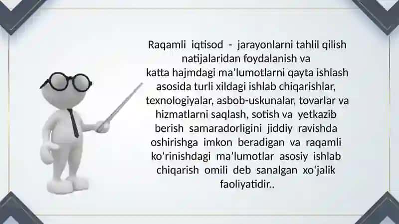 RAQAMLI IQTISODIYOTNING TARKIBIY QISMLARI 3
