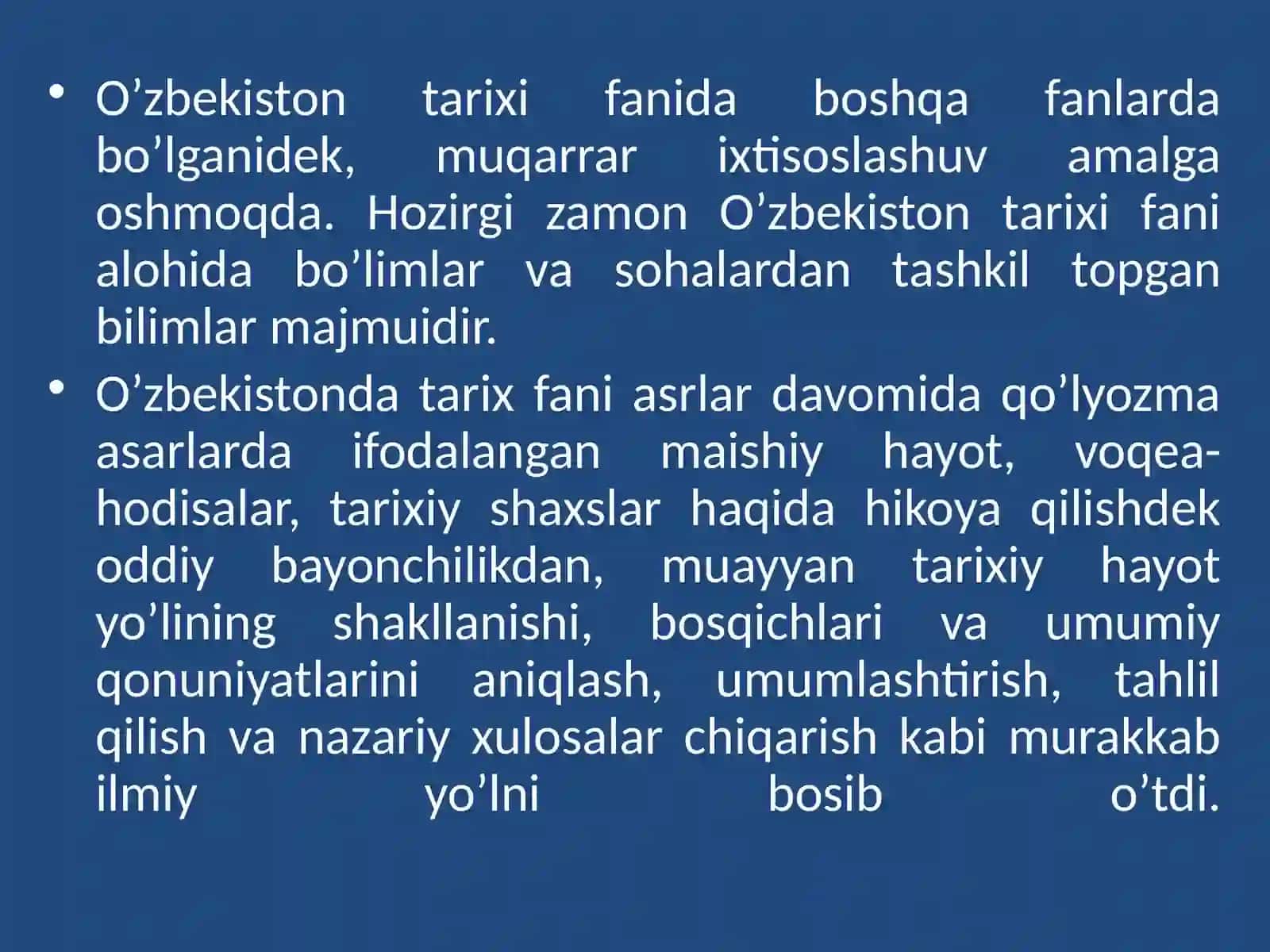 Tarixiy bilimlar 3