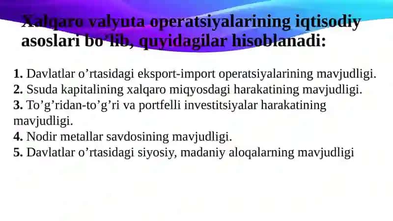 Xalqaro valyuta birjasi 3