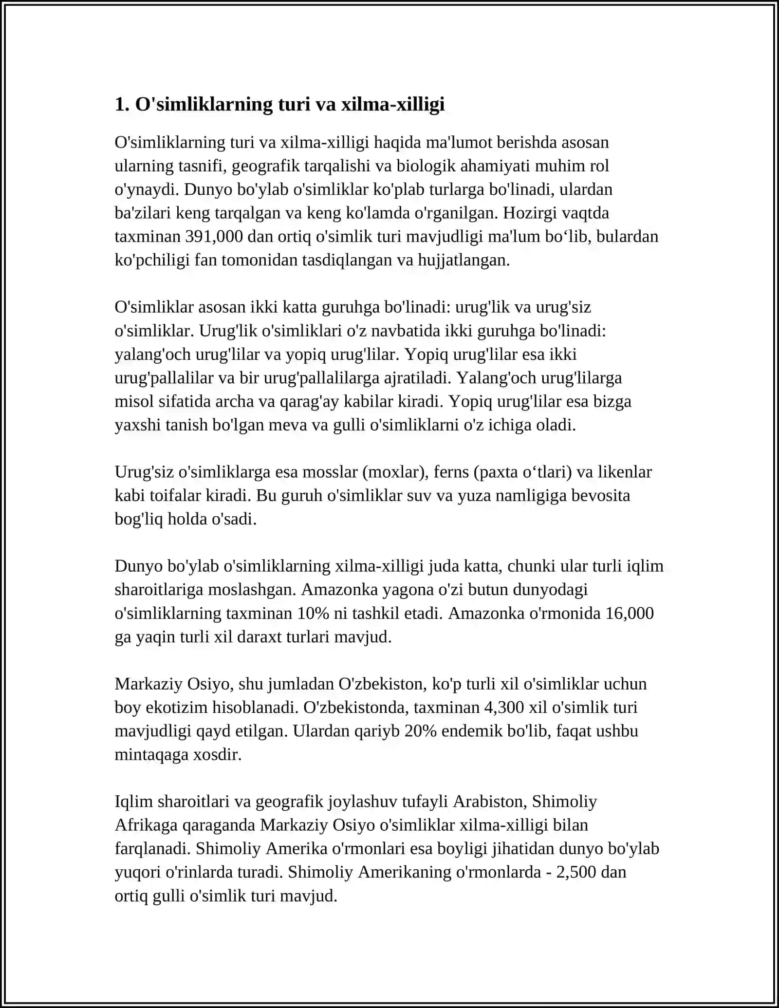 O'SIMLIK VA HAYVON JAMOALARI 3