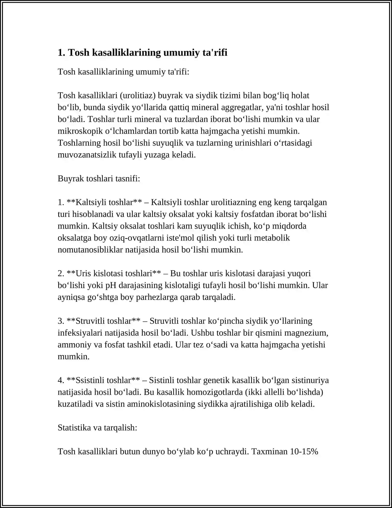 TOSH KASALLIKLARINING KIMYOVIY ASOSLARI 3