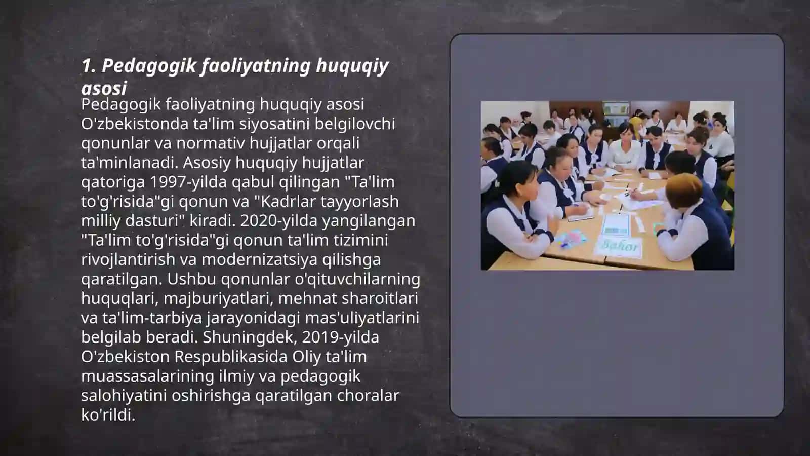 Pedagogika faoliyatining kasbiy huquqiy asoslari 3