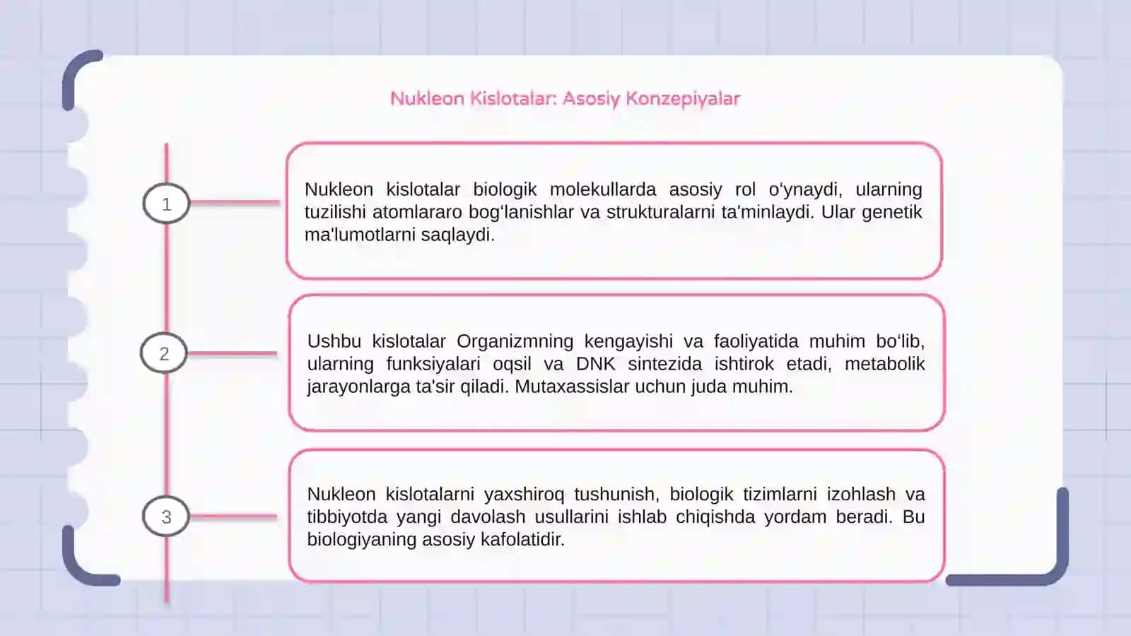 Nukleon kislotalar tuzilishi va funksiyalari 3