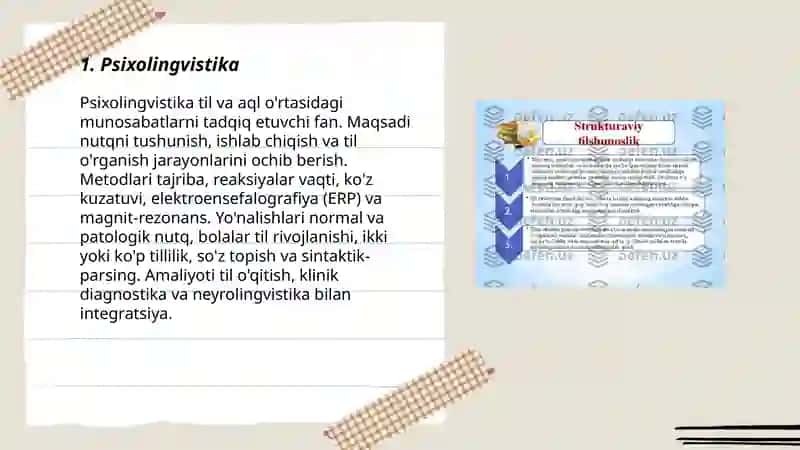 Tilshunoslikning yondosh yo'nalishlari 3