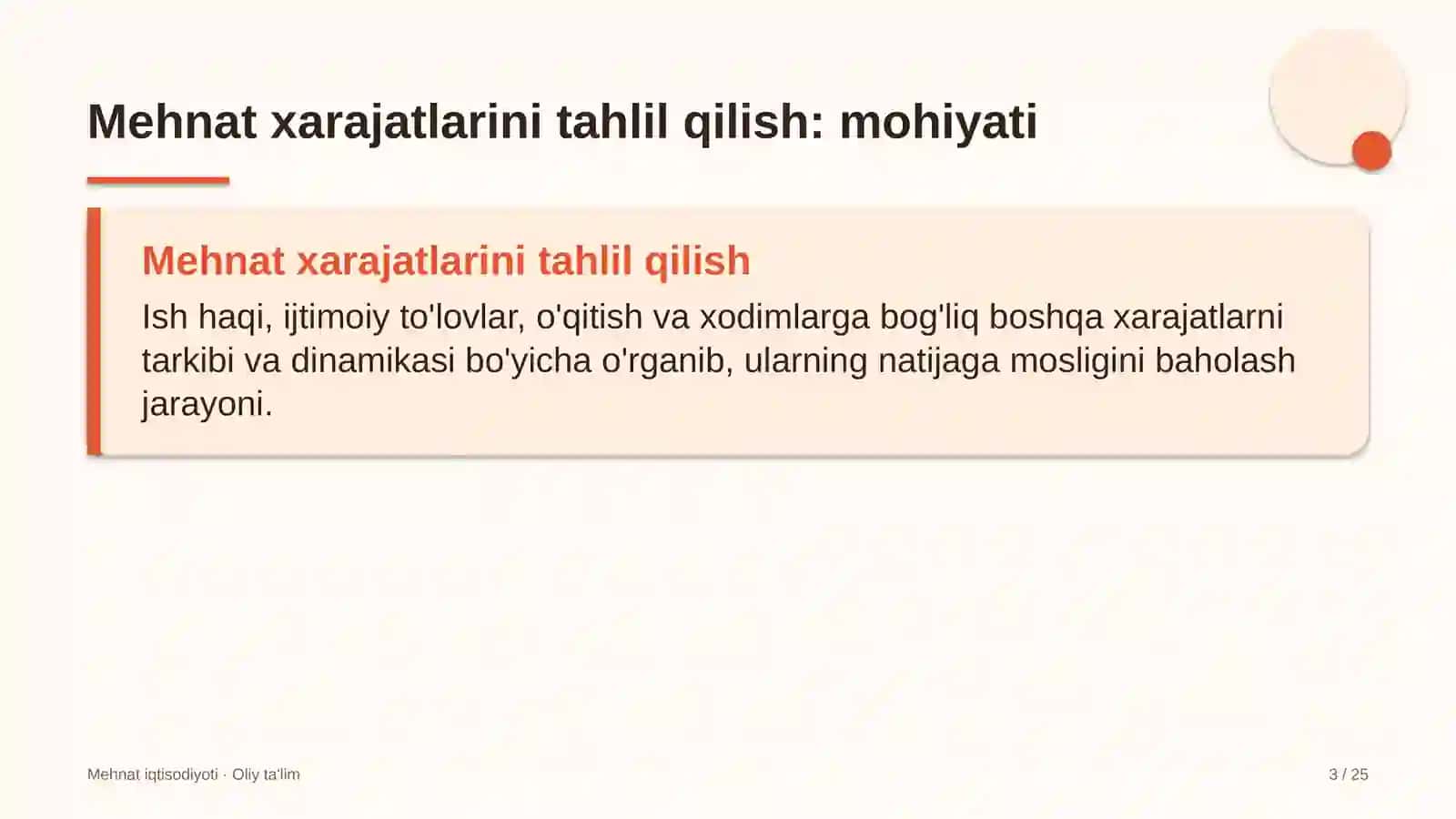 Bojxona organlarida mehnat xarajatlarini tahlil qilish 3