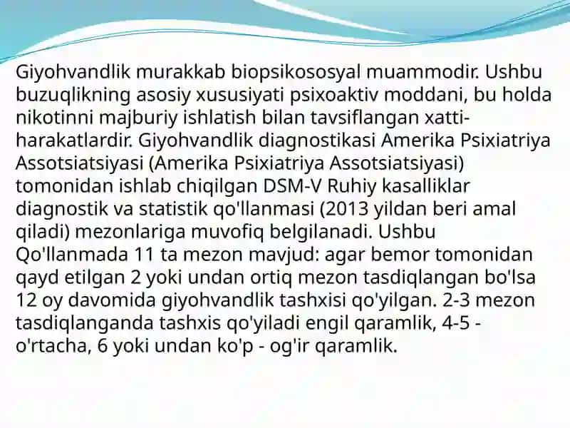 Nikotinizm va uning asoratlari 3