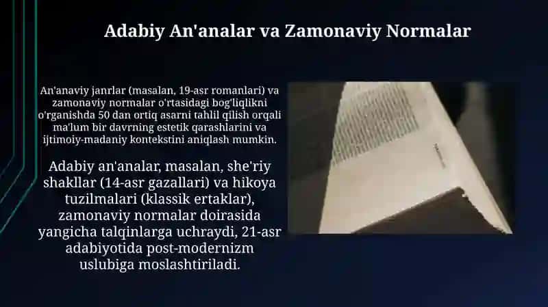 Badiiy matnning adabiy normaga munosabati 3