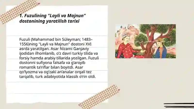 Fuzuliyning Layli va majnun dostoni 3