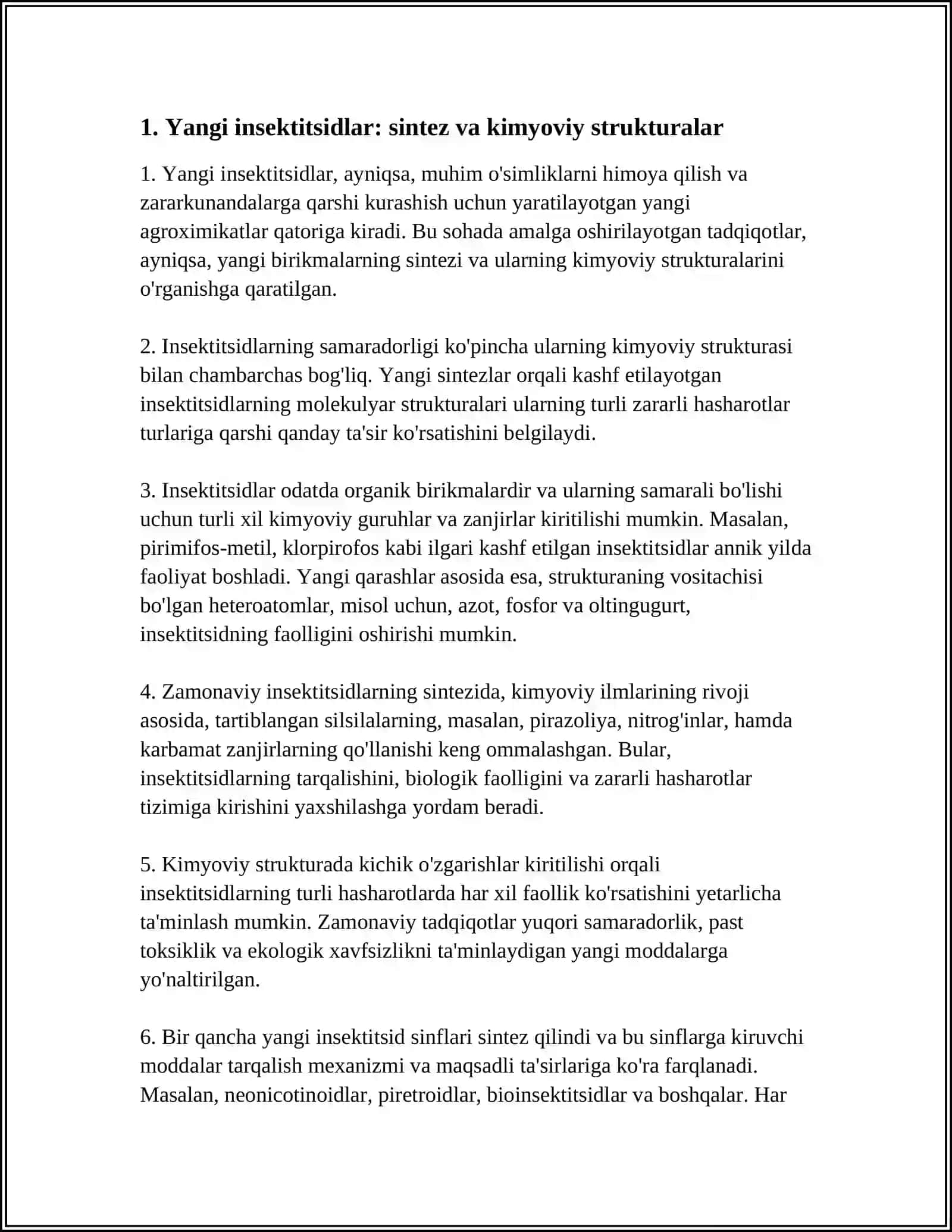 YANGI INSEKSIT MODDALAR 3