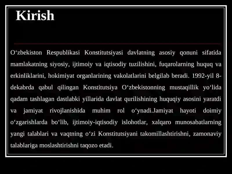 O'zbekiston Respublikasi Konstitutsiyasi 3