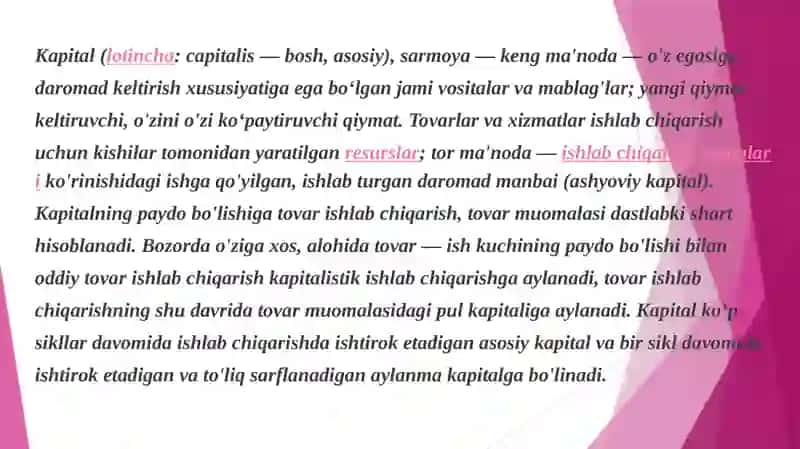 Kapitalning xalqaro harakati vashakllari 3