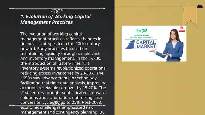 Evolution of Working Capital Management Practices 3