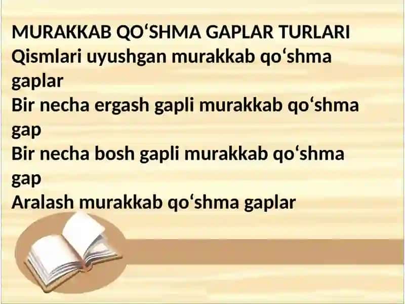 Murakkab qo‘shma gaplar 3