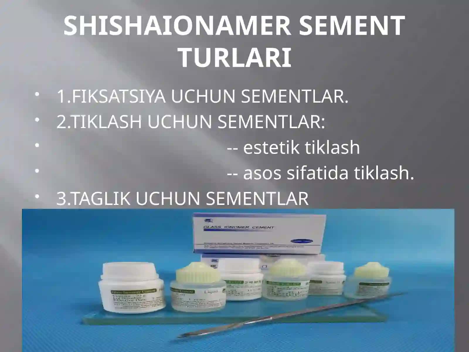 SHISHAIONAMER SEMENTLAR. TARKIBI, XUSUSIYATLARI 3