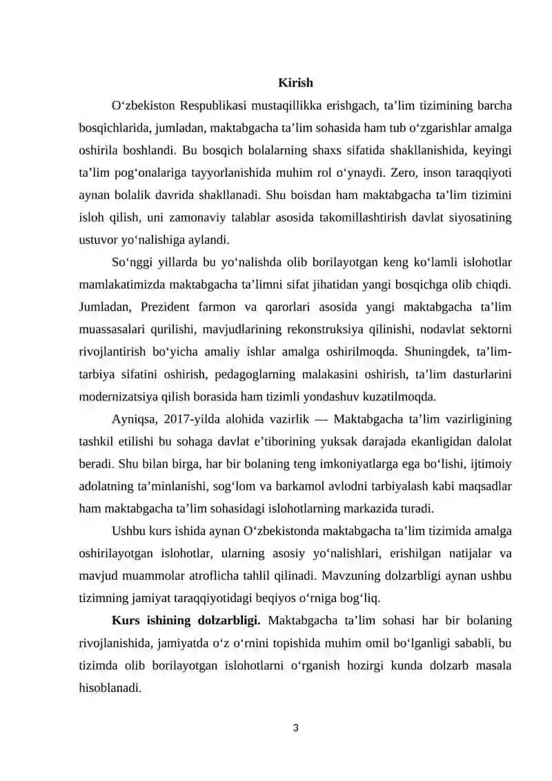 MAKTABGACHA TA'LIM MENEJMENTI 3