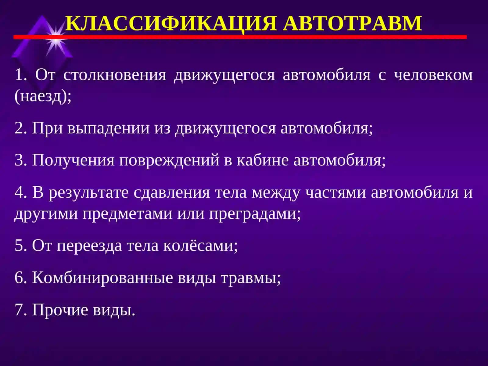 ПРИЗНАКИ АВТОТРАВМЫ 3