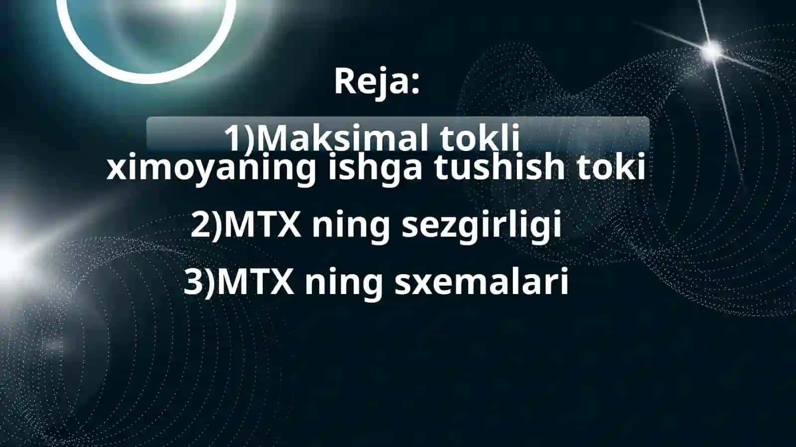 Maksimal tokli ximoyalar va ximoya sxemalari 3