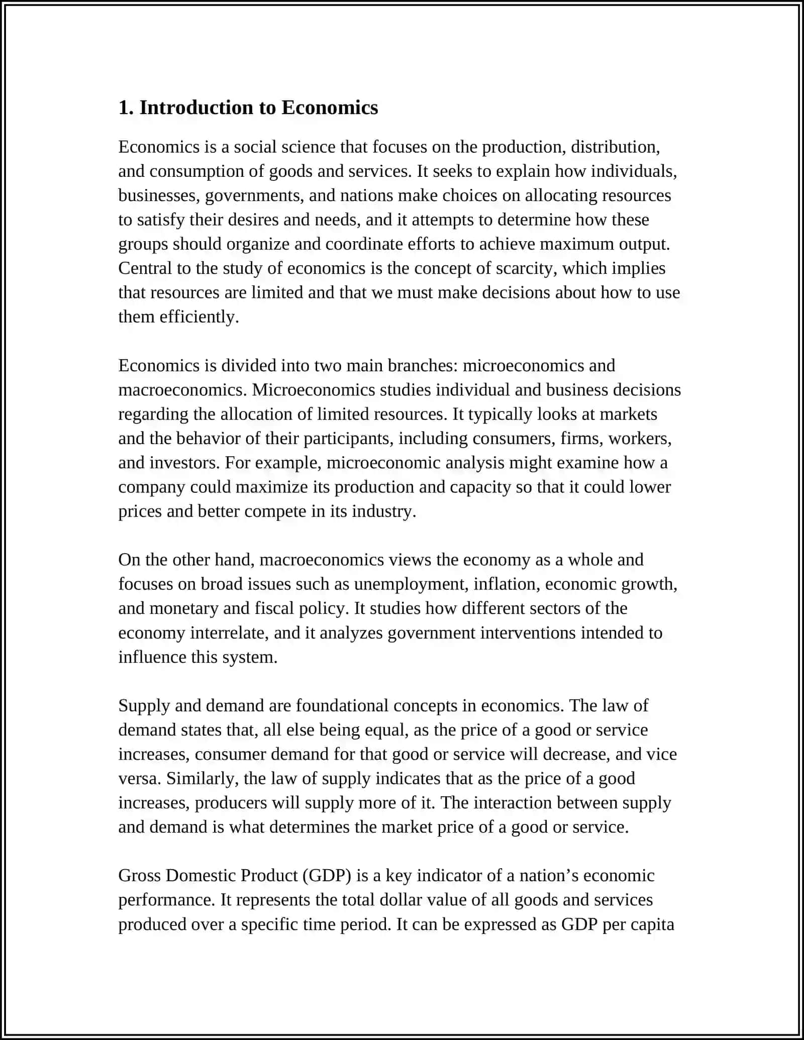 Introduction to Economics 3