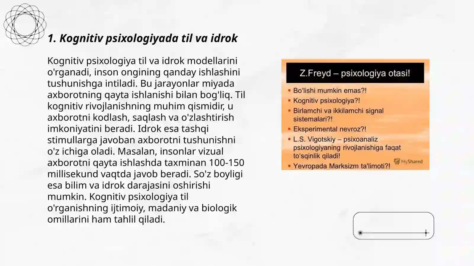 Kognitiv psixologiya va til 3