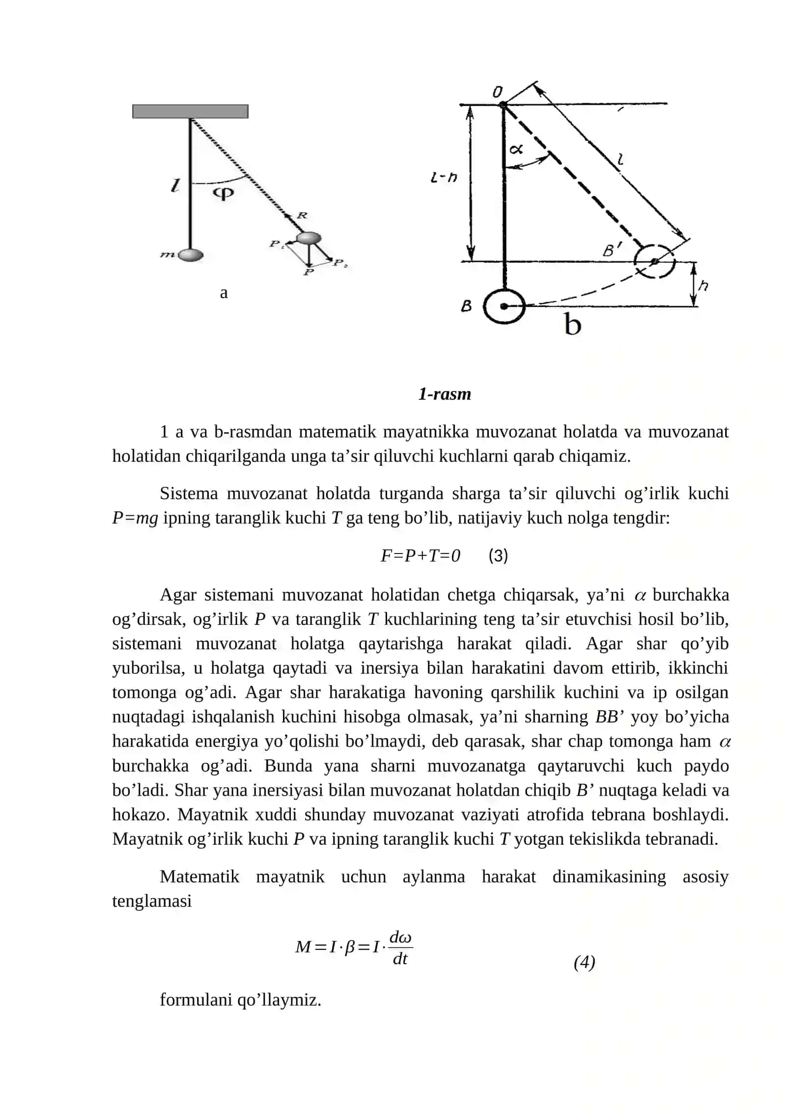 Matematik, fizik va prujinali mayatniklar 3