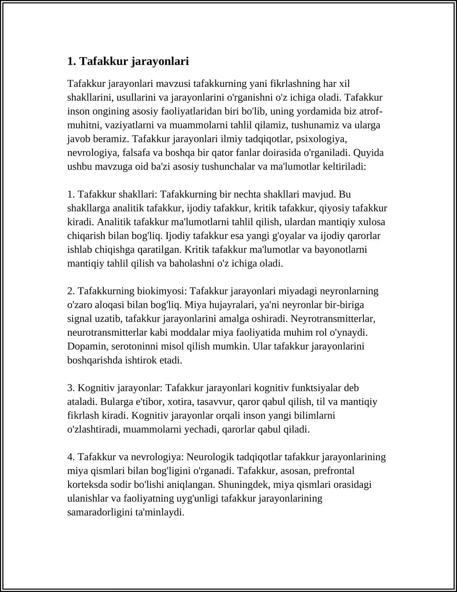 TAFAKKUR BORASIDAGI PISIXALOGIK NAZARIYALAR 3