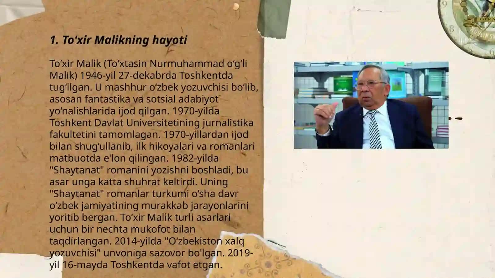 Toxir Malik qissachiligi 3