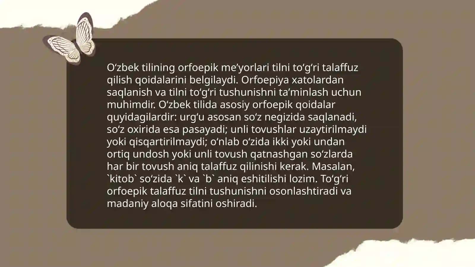 O'zbek tilining adabiy me'yorlari 3