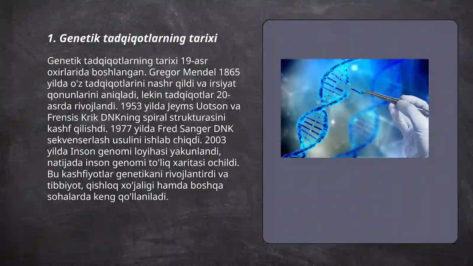 Genetik tadqiqotlarning tarixi 3