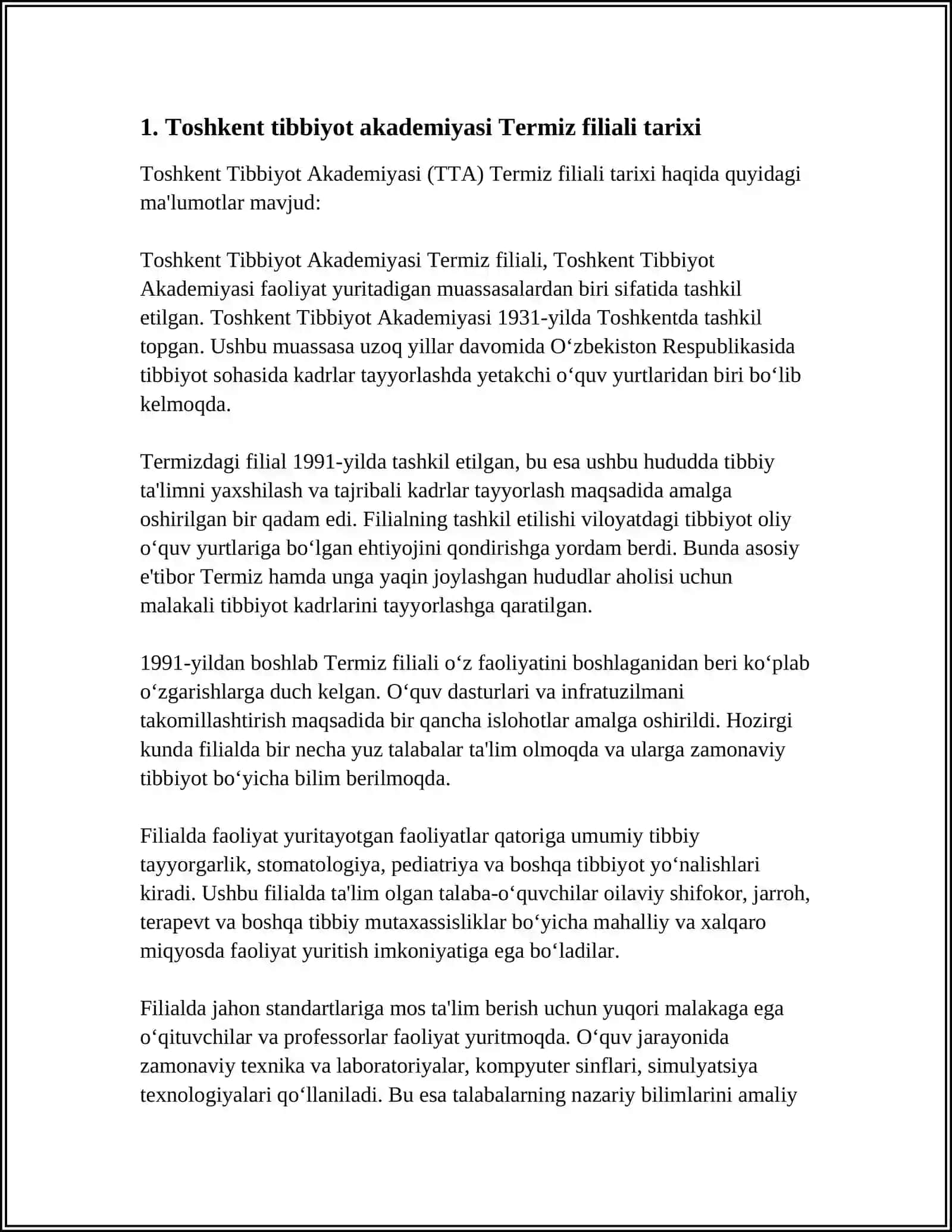 Toshkent Tibbiyot Akademiyasi Termiz Filiali 3