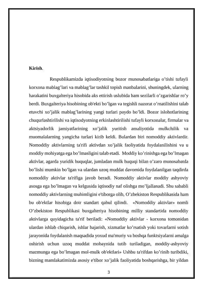 Nomoddiy aktivlar  auditi 3