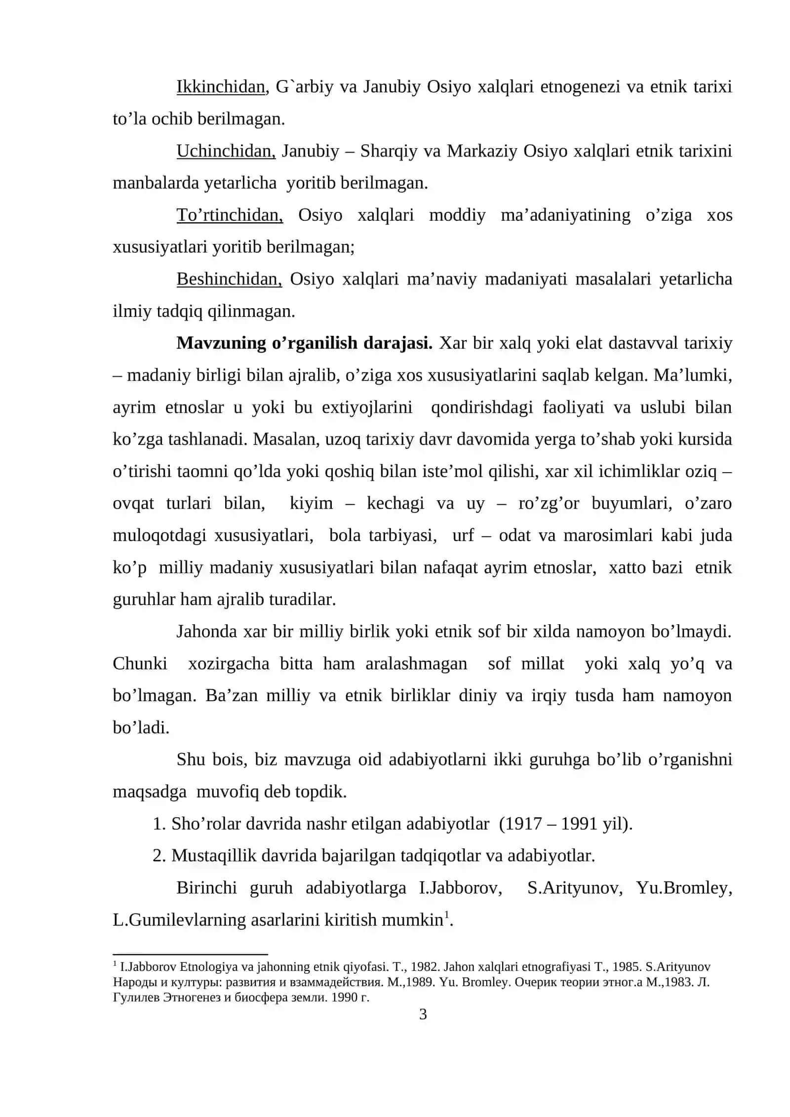 Jahon xalqlari etnomadaniyatida Osiyo qit’asining tutgan o’rni 3