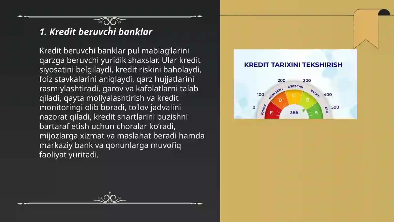 Kredit munosabatlarining ishtirokchilari 3