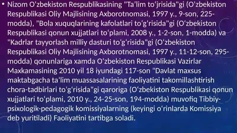 Tibbiy-psixologik-pedagogik komissiya haqida 3