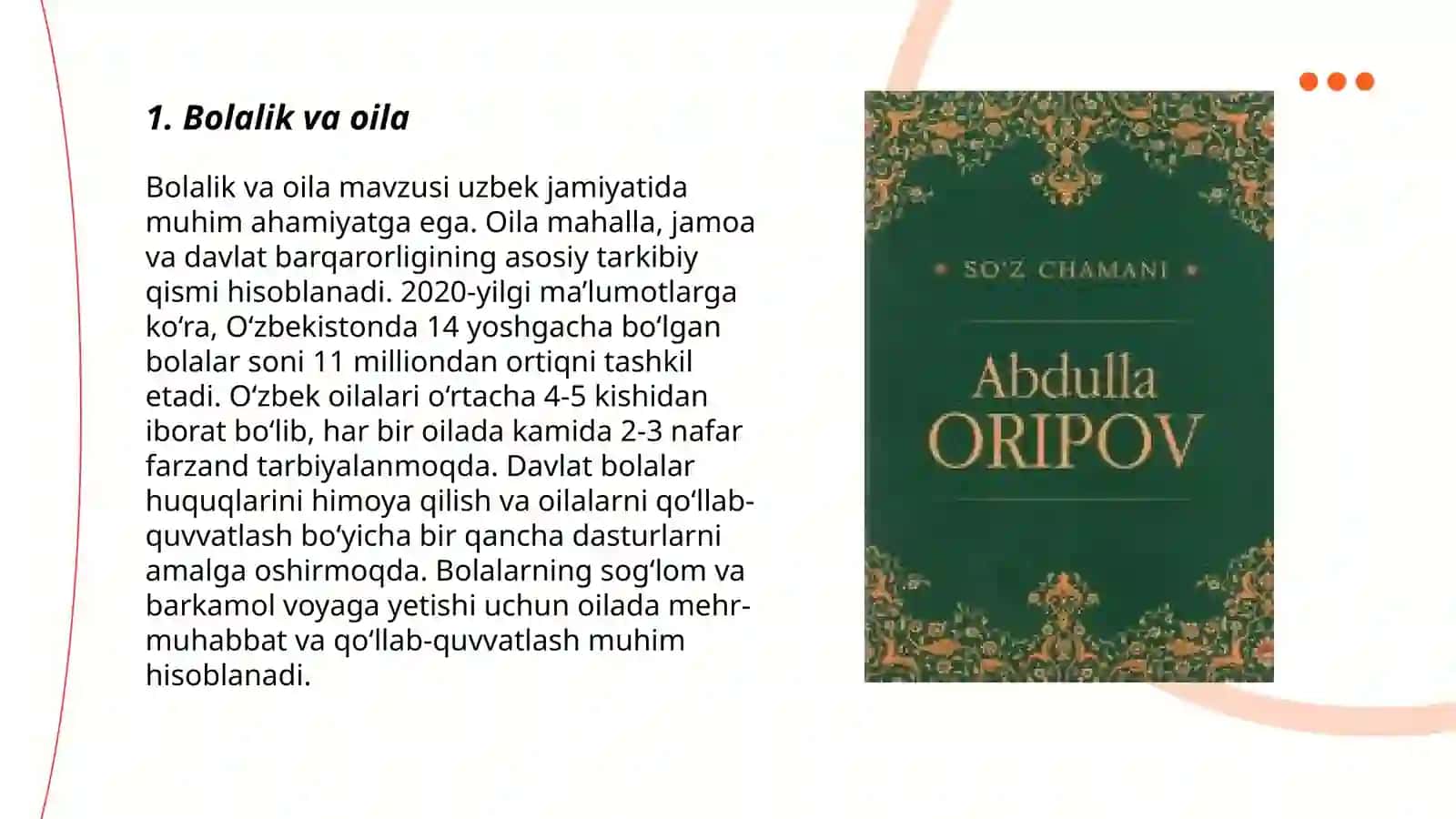 Bolalik va oila 3