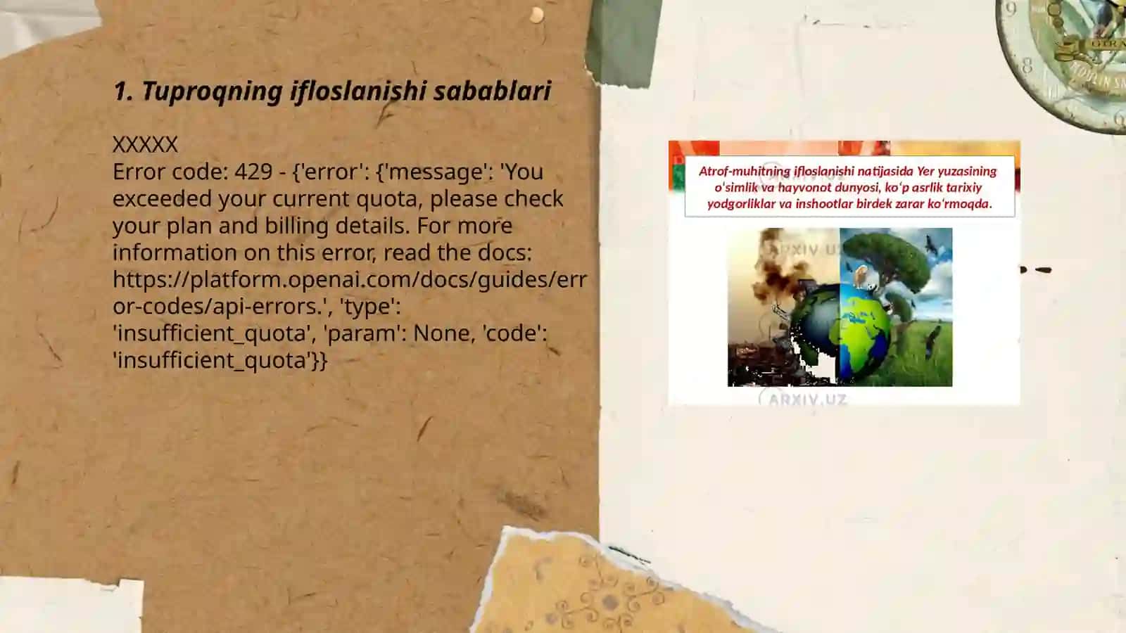 Tuproqlarning Ifloslanish va Muhofazasi 3