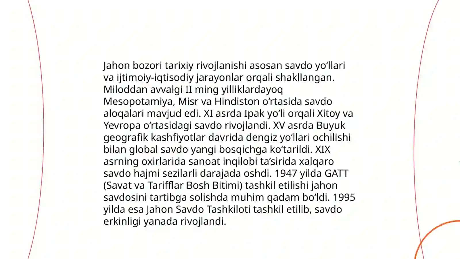 Jahon bozorining tarkibi 3