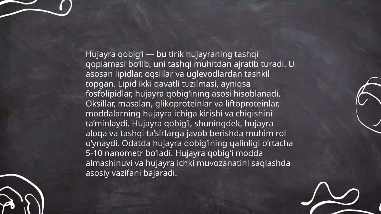 Hujayralar tuzilishi 3