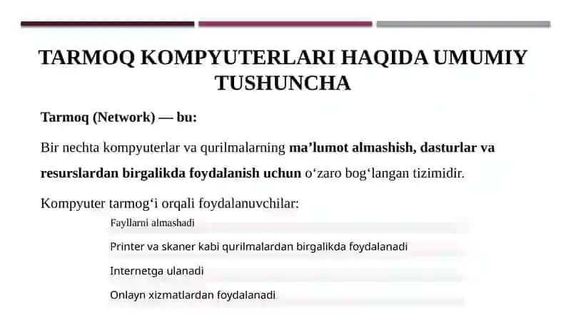 Tarmoq kompyuterlari 3