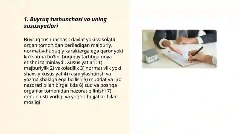 Buyruq va Buyruqdan ko'chirma 3