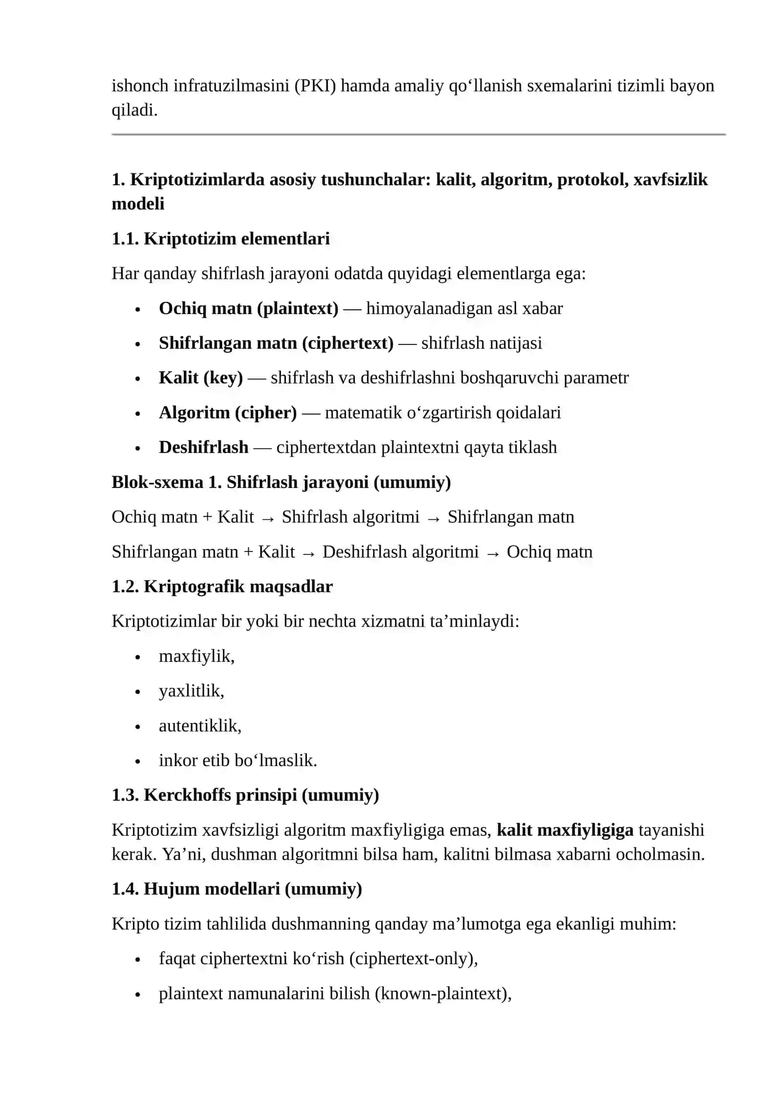 SIMMETRIK VA NOSIMMETRIK KRIPTOTIZIMLAR ASOSLARI 3