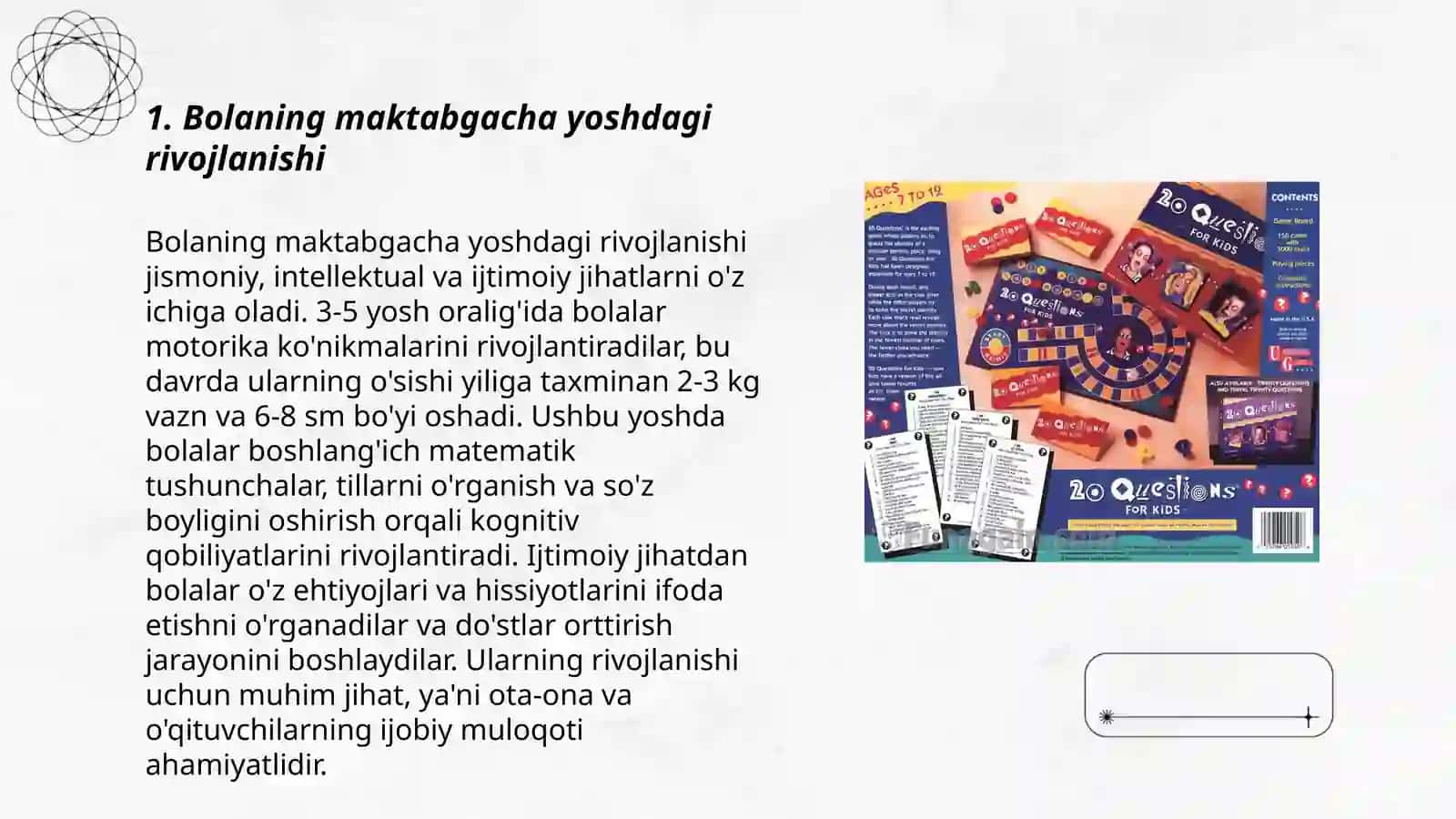 Bolaning maktabgacha yoshdagi rivojlanishi 3