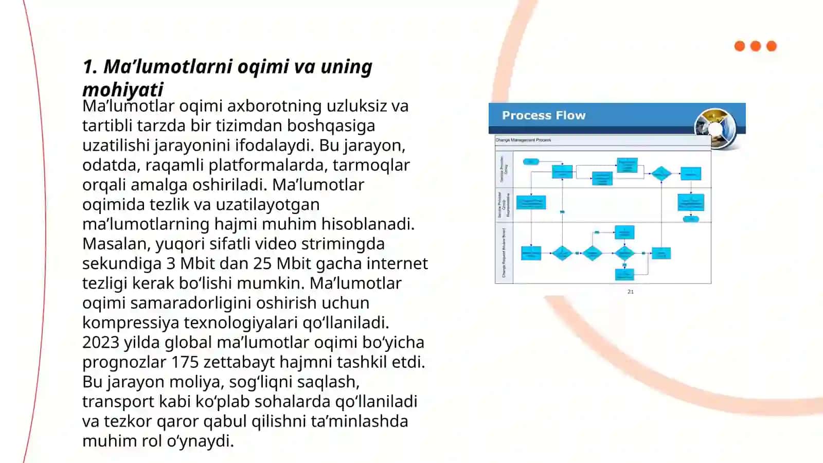 Ma’lumotlarni oqimi va uning mohiyati 3
