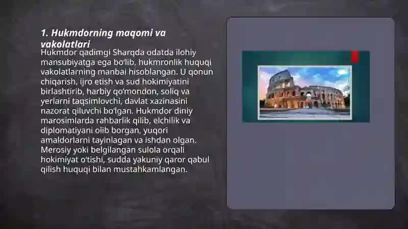Qadimgi sharq mamlakatlarida davlat tuzumi 3