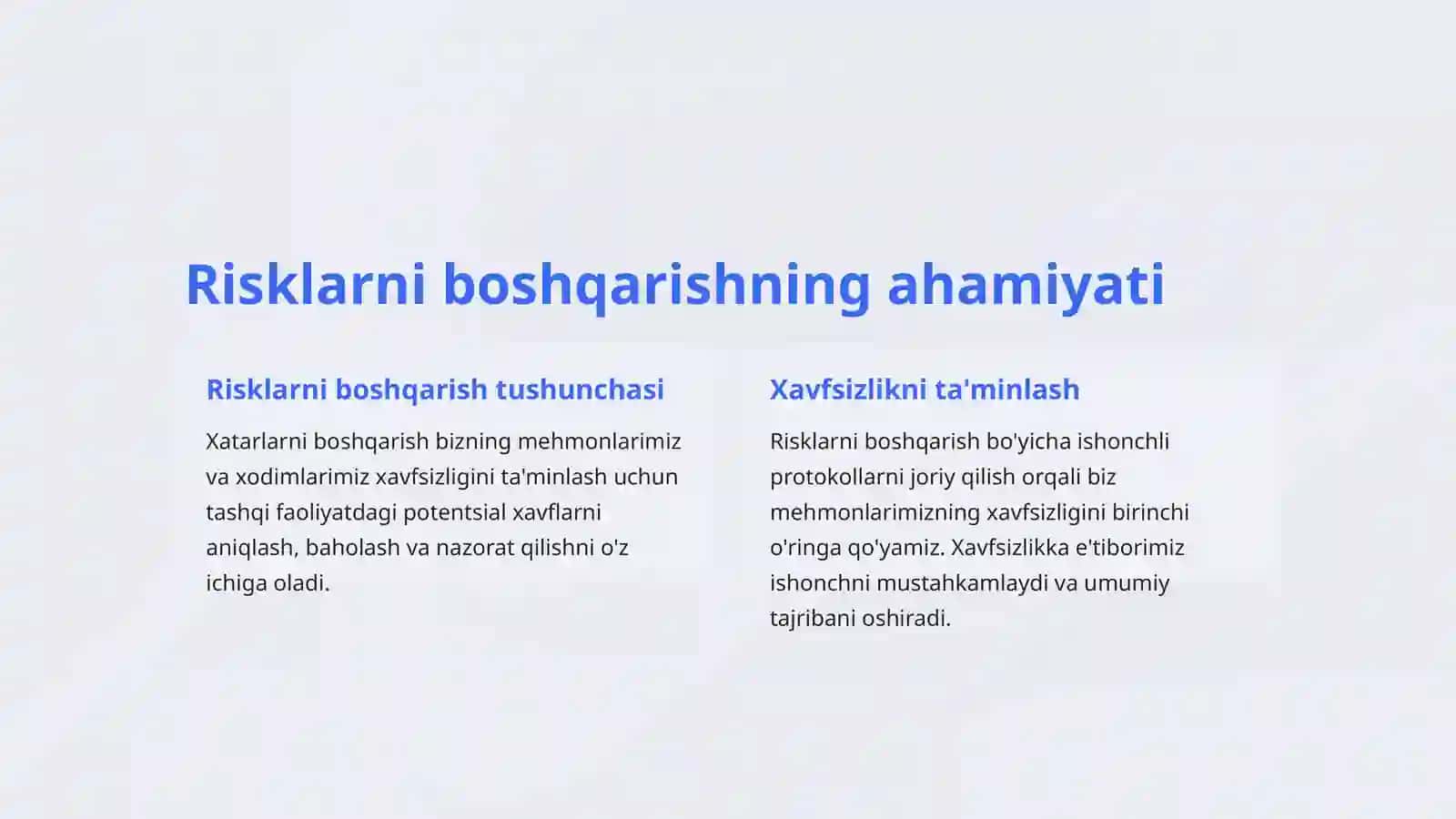 Mehmonxonalarda tashqi faoliyat xavfsizligi 3