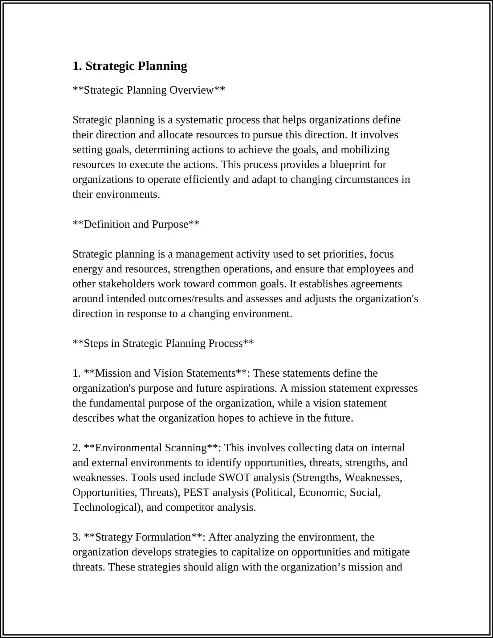 Strategic Planning 3