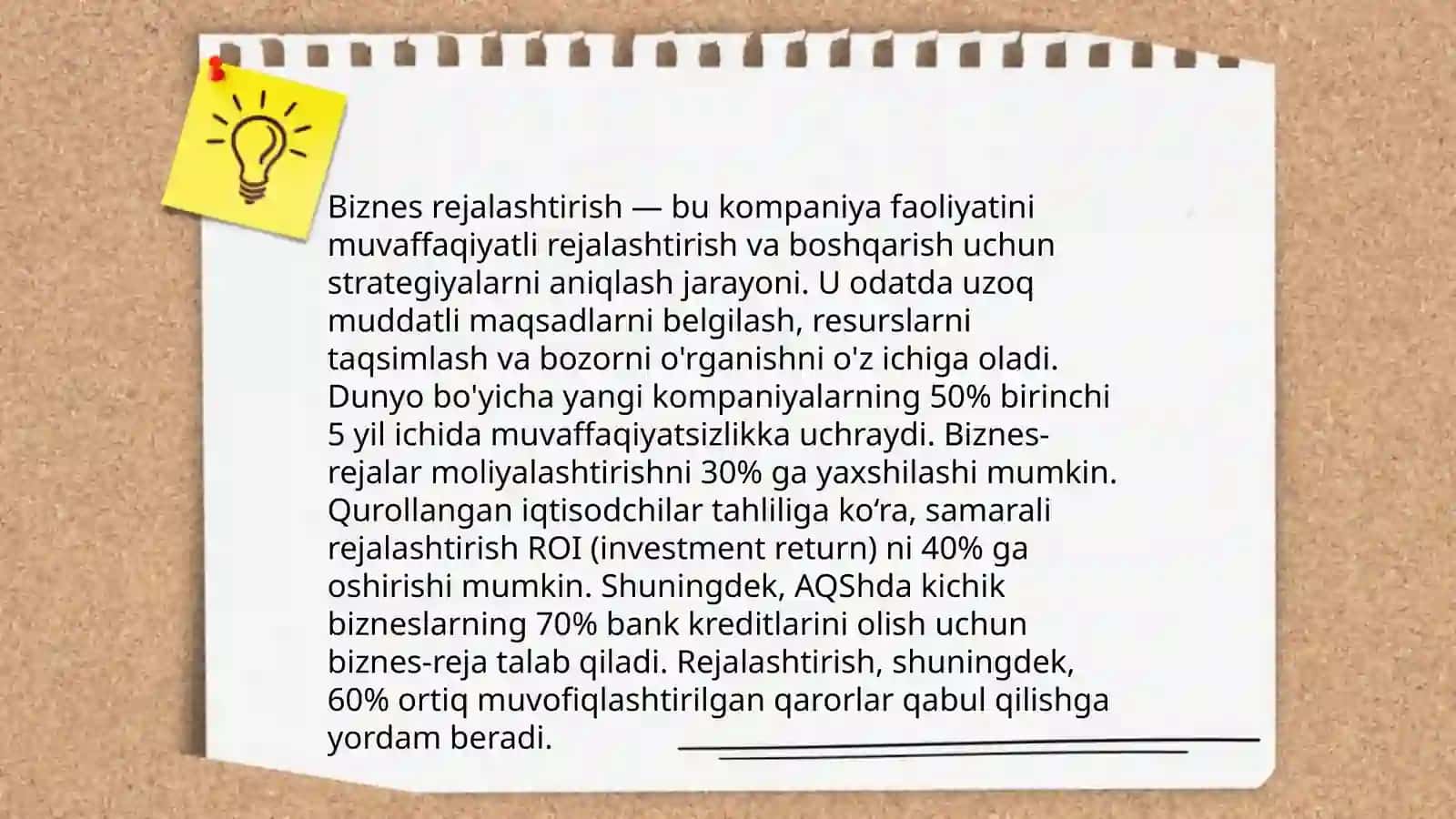 Biznes rejalashtirish 3