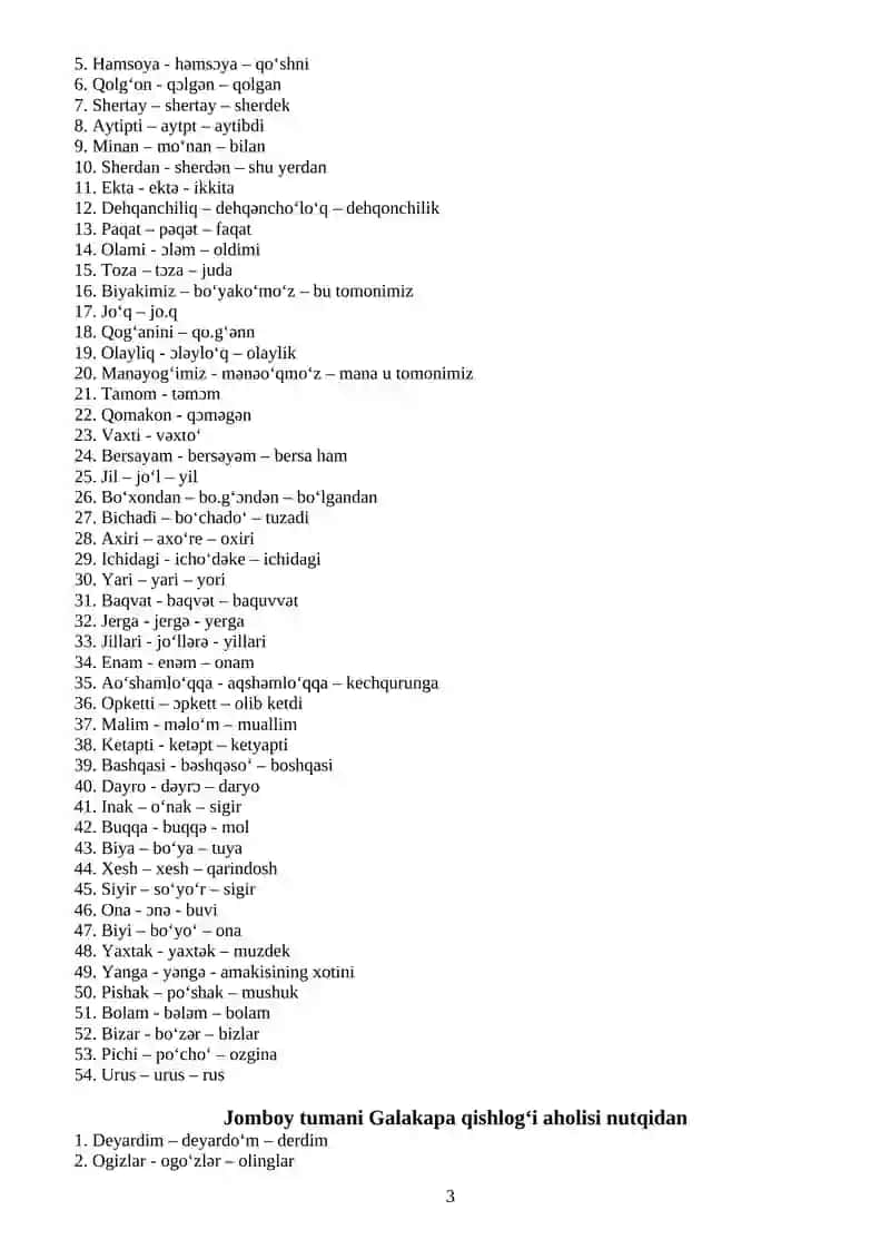 O‘zbek dialektologiyasi 3