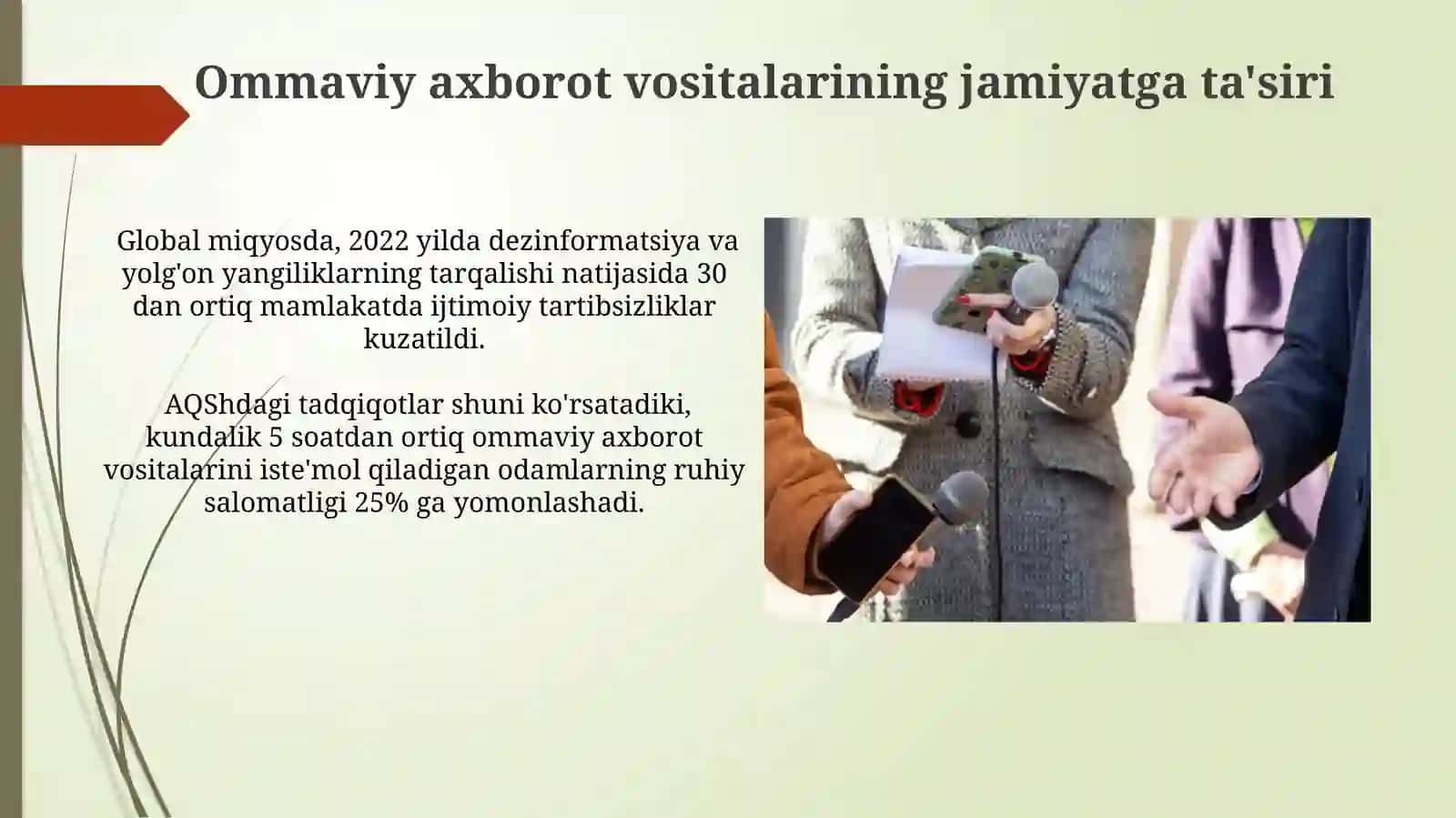 Ommaviy axborot vositalari va ularning jamiyatga tasiri 3