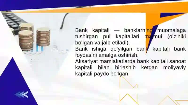 Bank kapitali va uning   samaradorligini oshirish   yo‘llari. 3